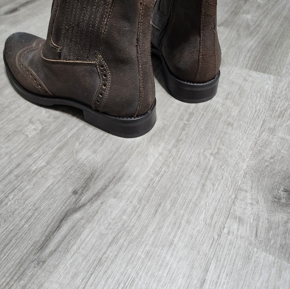 Alfani men's Distressed leather boot, 8.5M - Picture 5 of 8